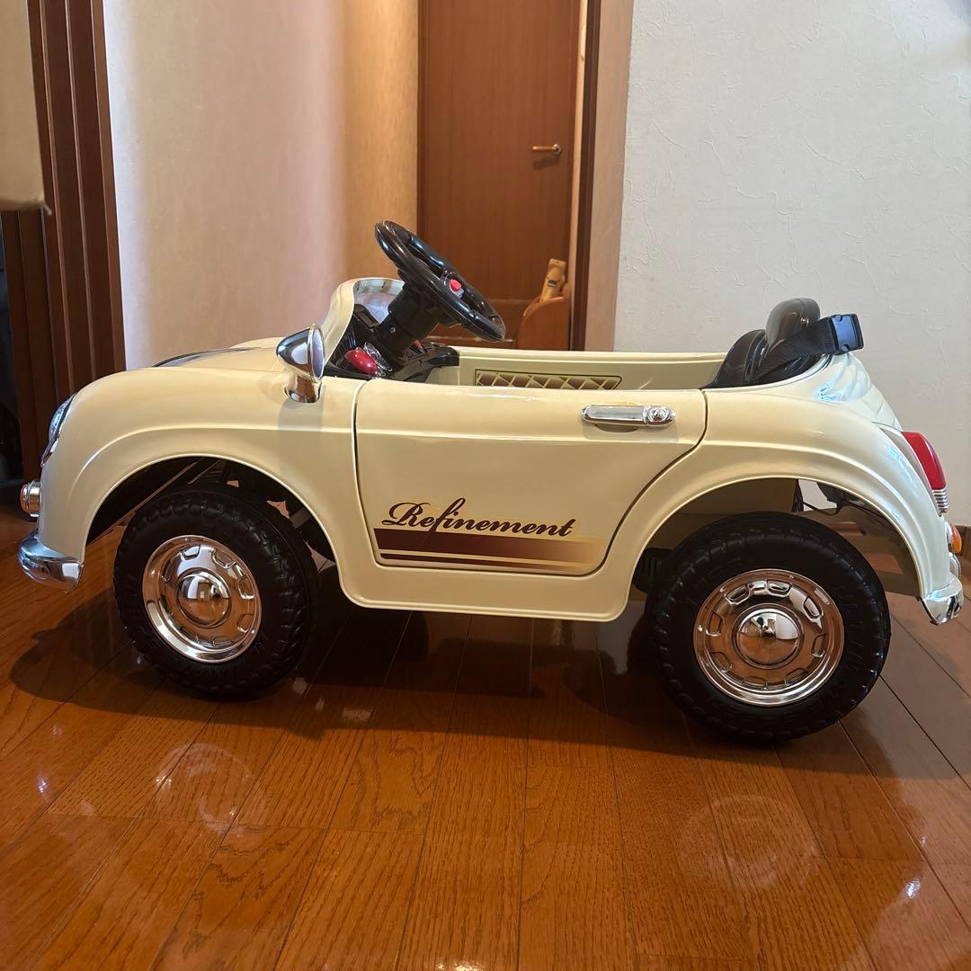 ドイツオールドタイプ　ポルシェ　 クラシックカー風子供用乗用車