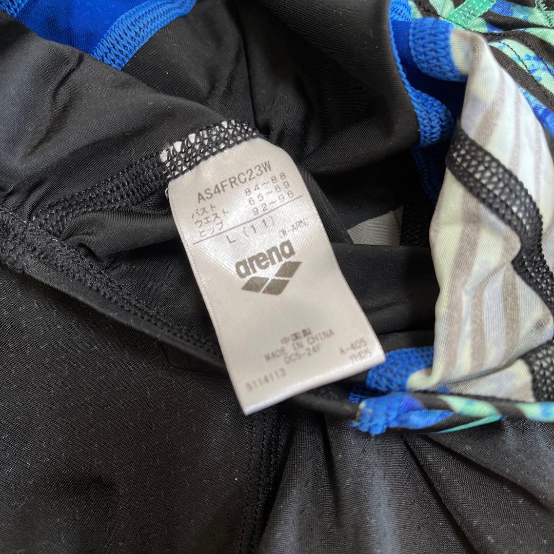 arena 競泳用水着 AS4FRC23W 2024FW 黒/青　サイズＬ