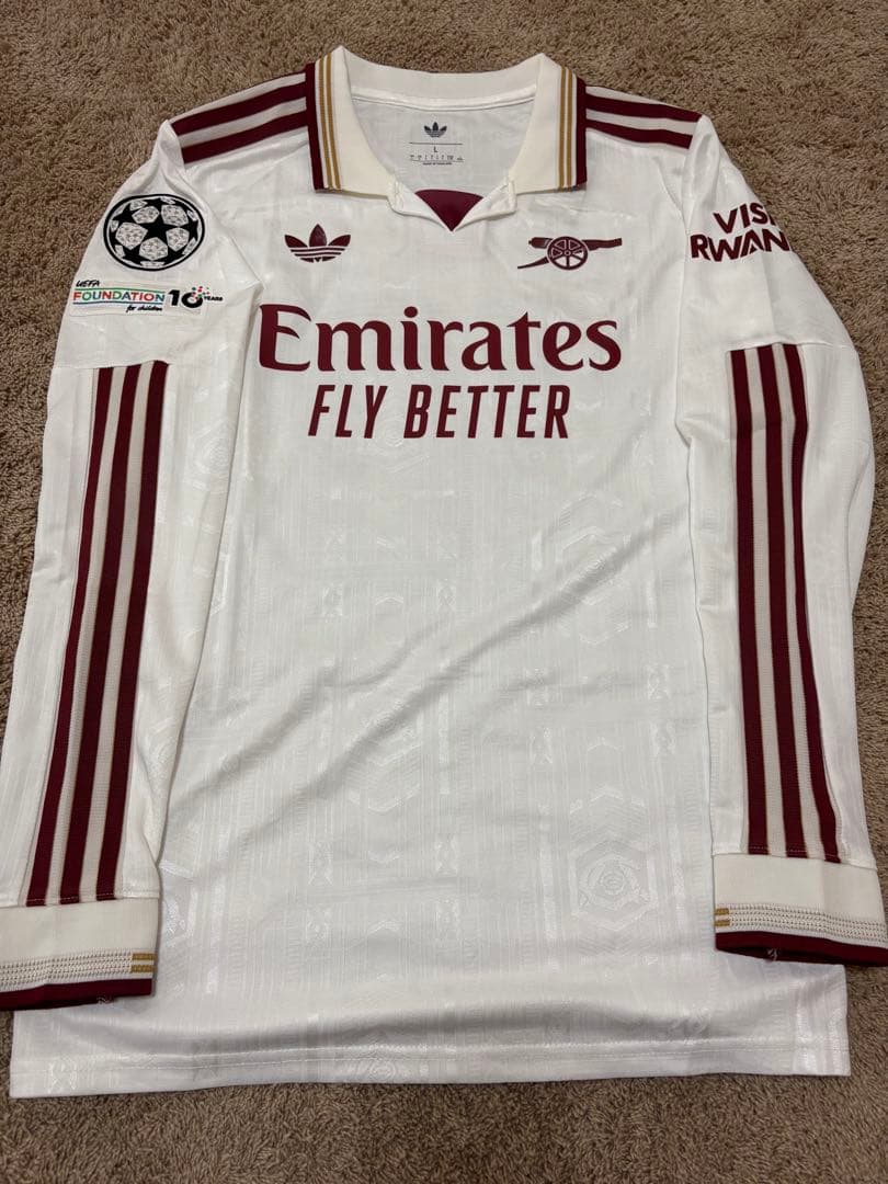 25-26 アーセナル10番 エゼ 長袖ユニフォーム - メルカリ