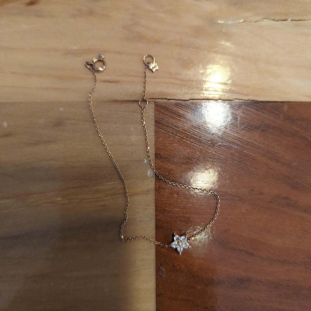 値下げ★スタージュエリー ブレスレット K10　ダイヤ付