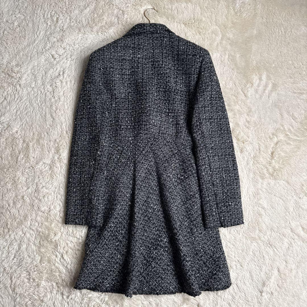 【新品タグ付き】Theory セオリー ツイード ダブルチェスターコート L