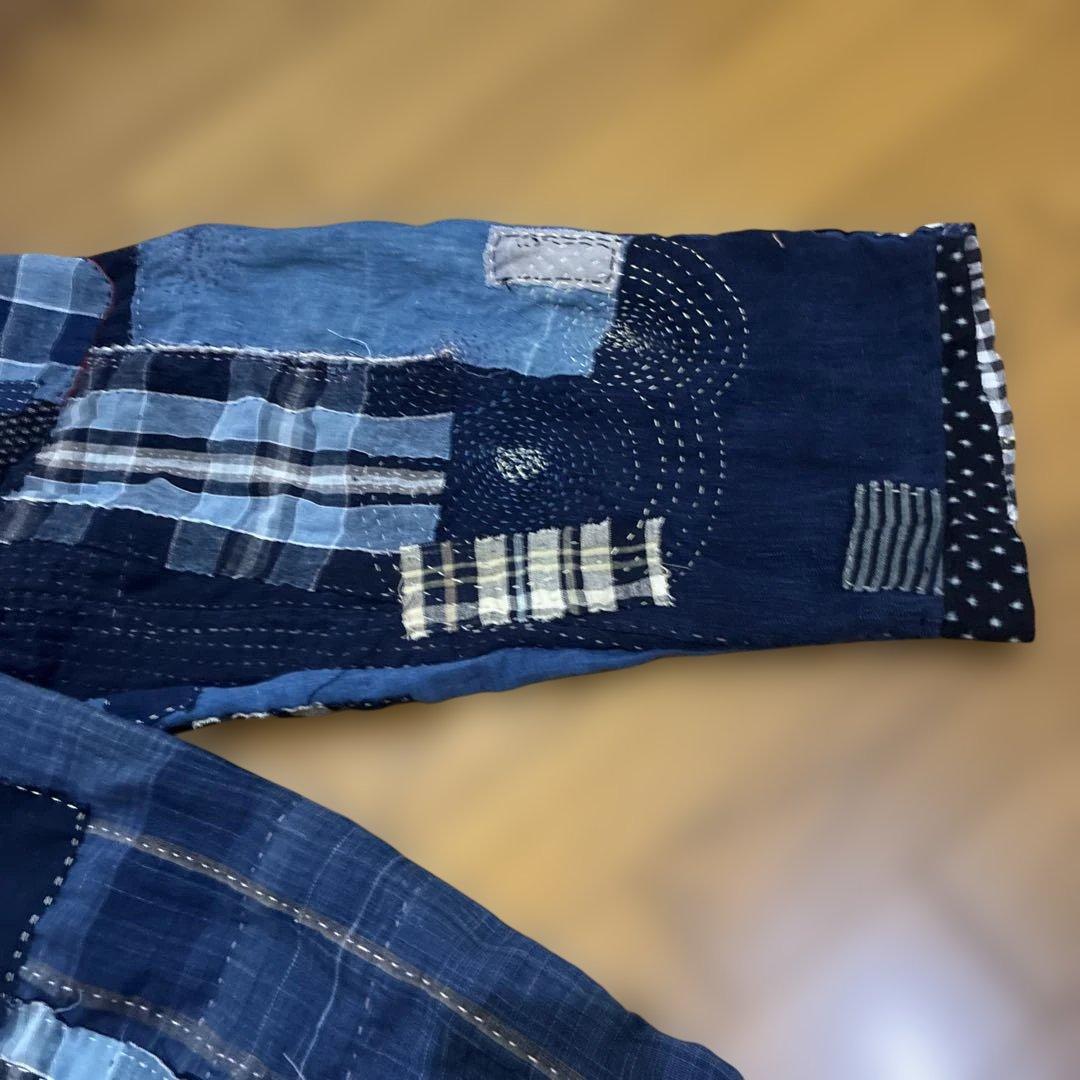 古布　秋待ち　貼り貼り、ちくちく、襤褸バルーンパンツ