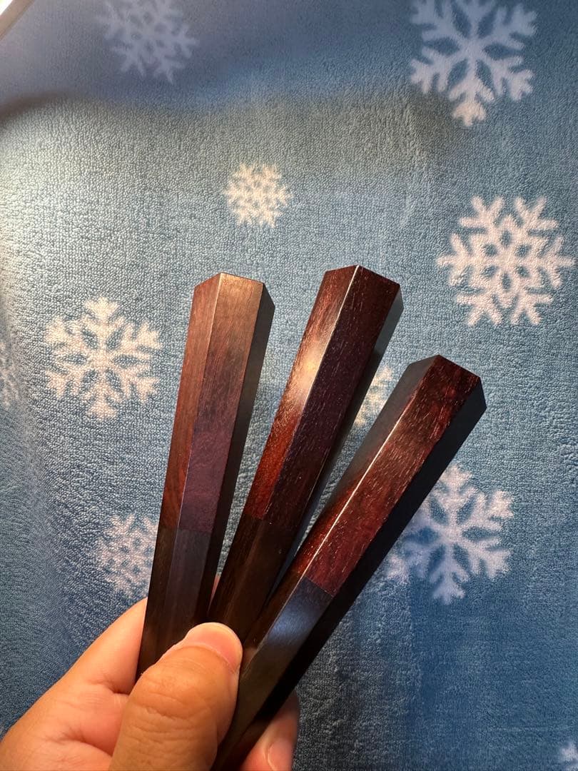 本日限定値下【新品美品】 三味線用　糸巻き　紅木(寿六、8.5分)未削