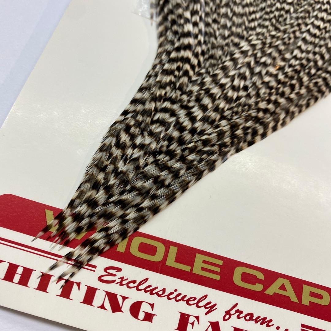 ホワイティング ドライフライハックル ルースターケープ グリズリー