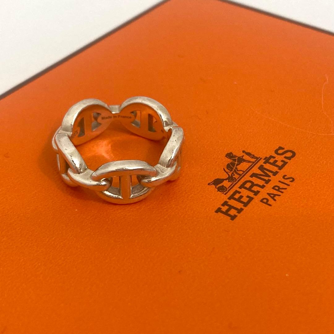 HERMES エルメス シェーヌダンクル アンシェネPM リング 8号 - メルカリ