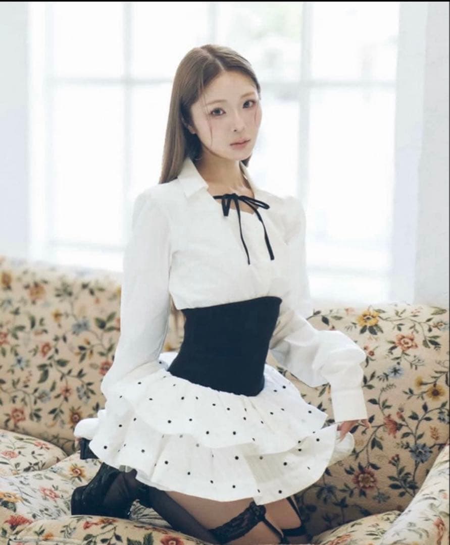 新品未使用タグ付き ダーリッチDarich ボリュームフレアセットアップ