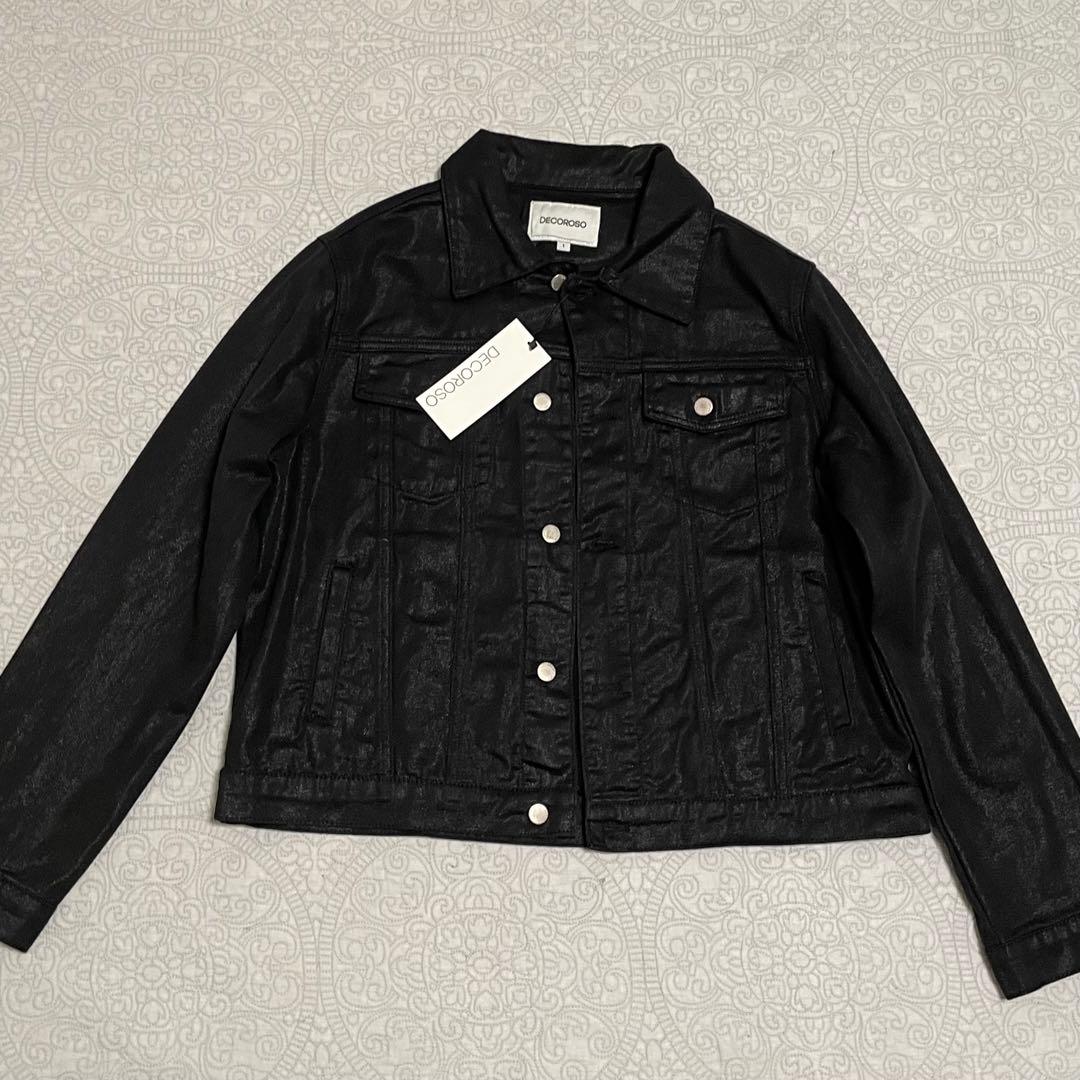 DECOROSO デニムジャケット コーティングブラック