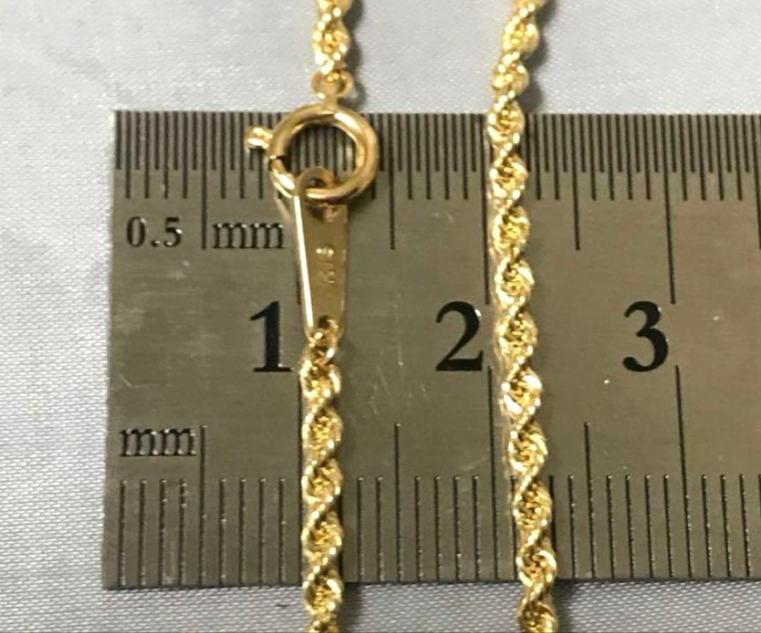 K18 16cm ロープ ブレスレット 値下げ不可