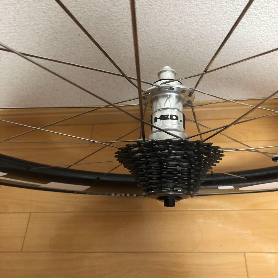 HED ディープリムカーボンリヤホイール 90mm チューブラー