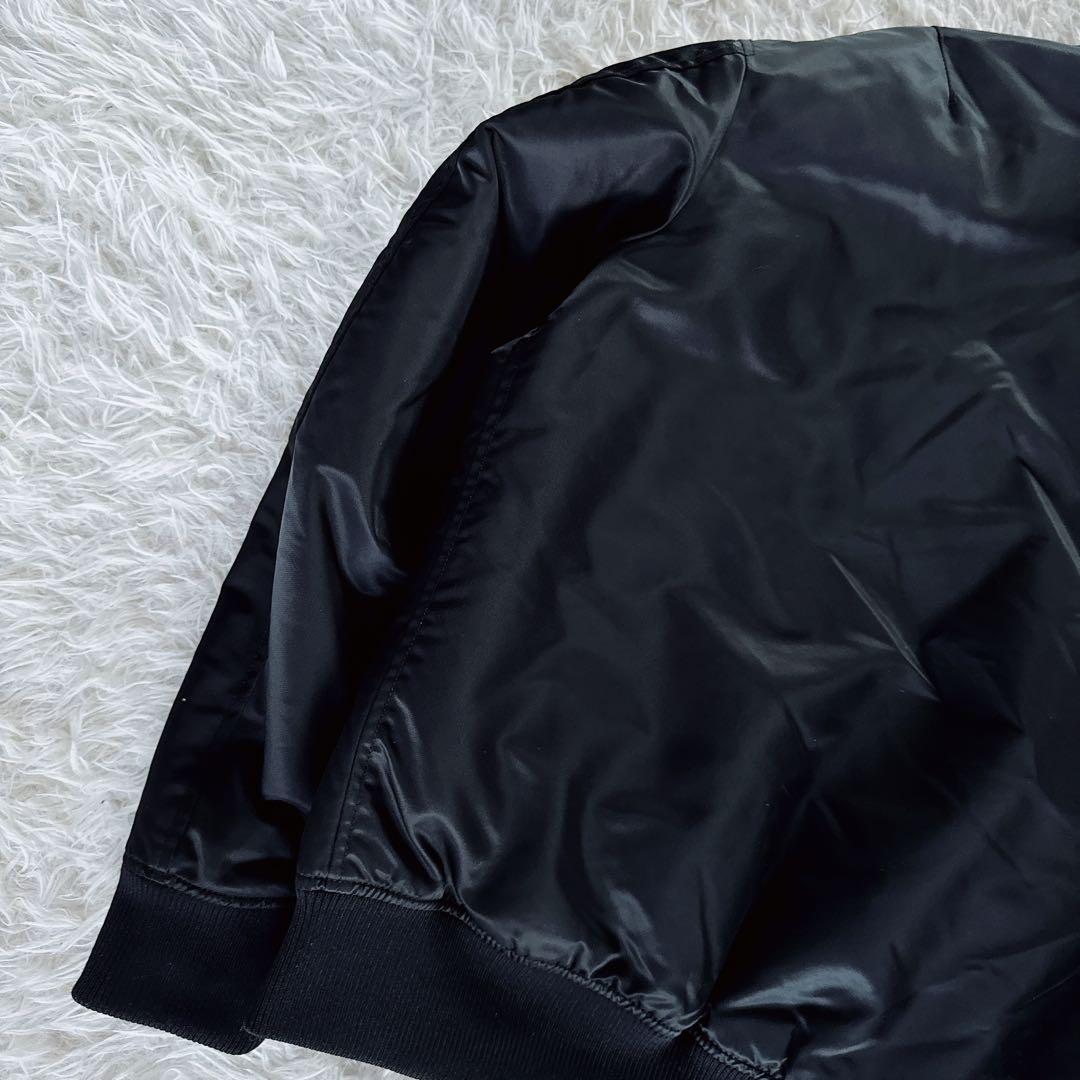 【UNIQLO】＋J ハイブリッドダウンオーバーサイズMA-1ブルゾン 黒 M