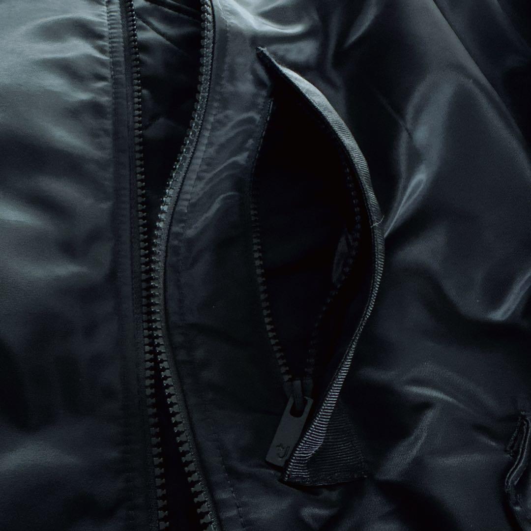 【UNIQLO】＋J ハイブリッドダウンオーバーサイズMA-1ブルゾン 黒 M
