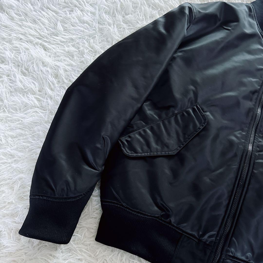 【UNIQLO】＋J ハイブリッドダウンオーバーサイズMA-1ブルゾン 黒 M