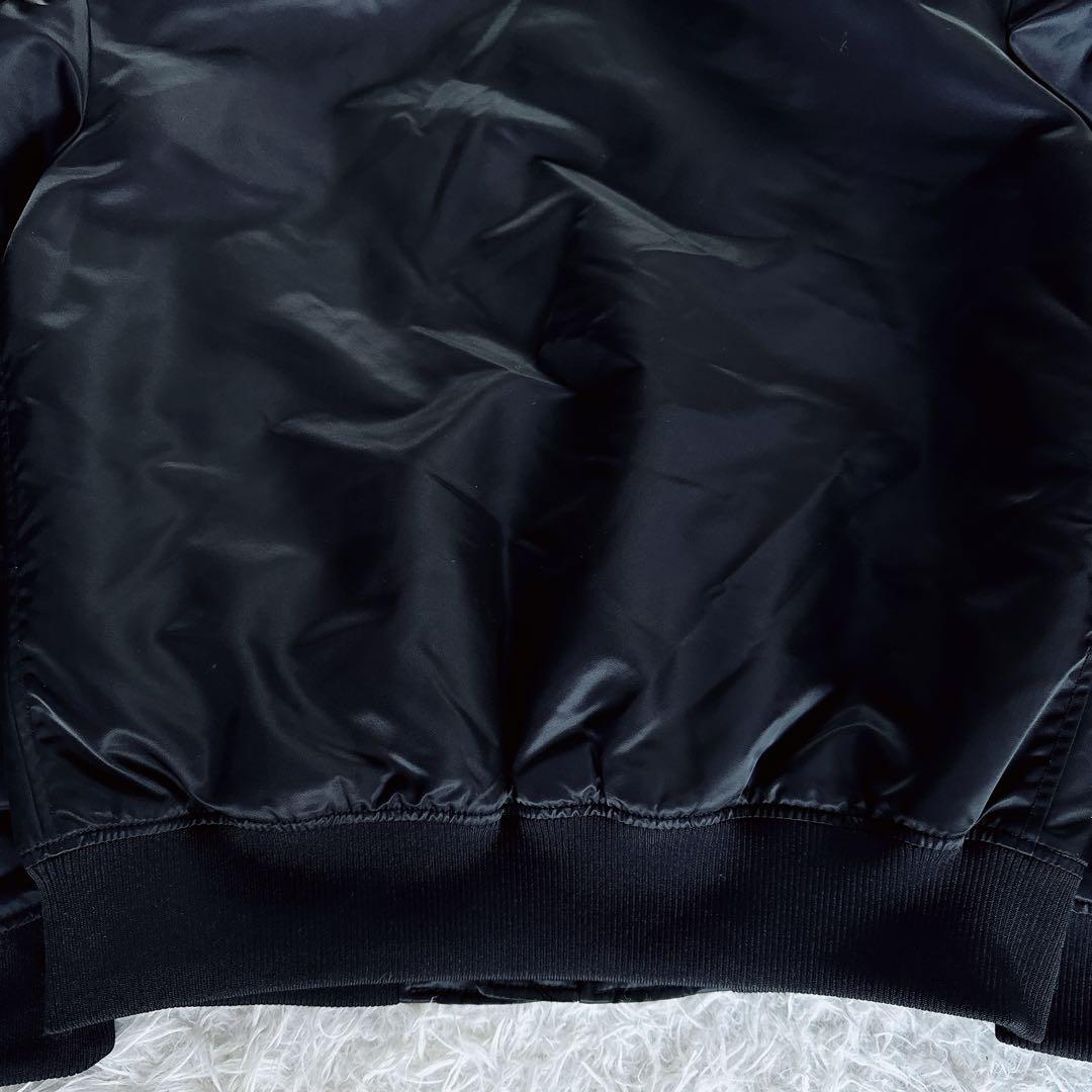 【UNIQLO】＋J ハイブリッドダウンオーバーサイズMA-1ブルゾン 黒 M