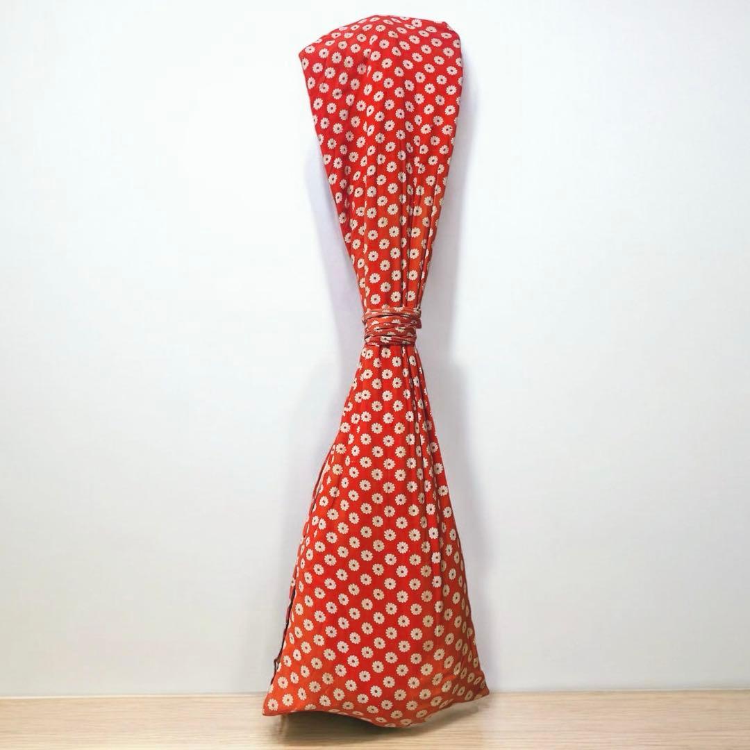 【市松文様✨】三味線 細棹 紫檀 正寸98cm 丸打胴 布ケース付き