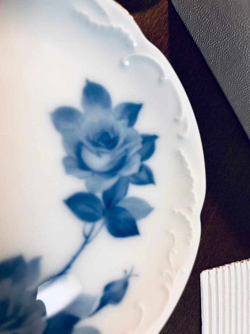 大倉陶園 ブルーローズ（54HV-8011）15cm銘々皿 5枚揃 新品