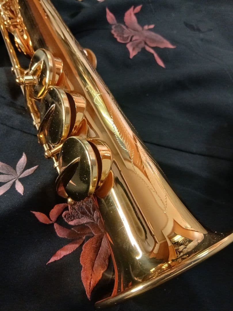 ソプラノ　サックス　無銘ノーブランド　音だしOK　超美品　！