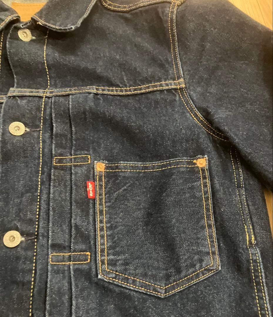LEVI SリーバイスTYPE I トラッカージャケットsセルビッジ ファースト