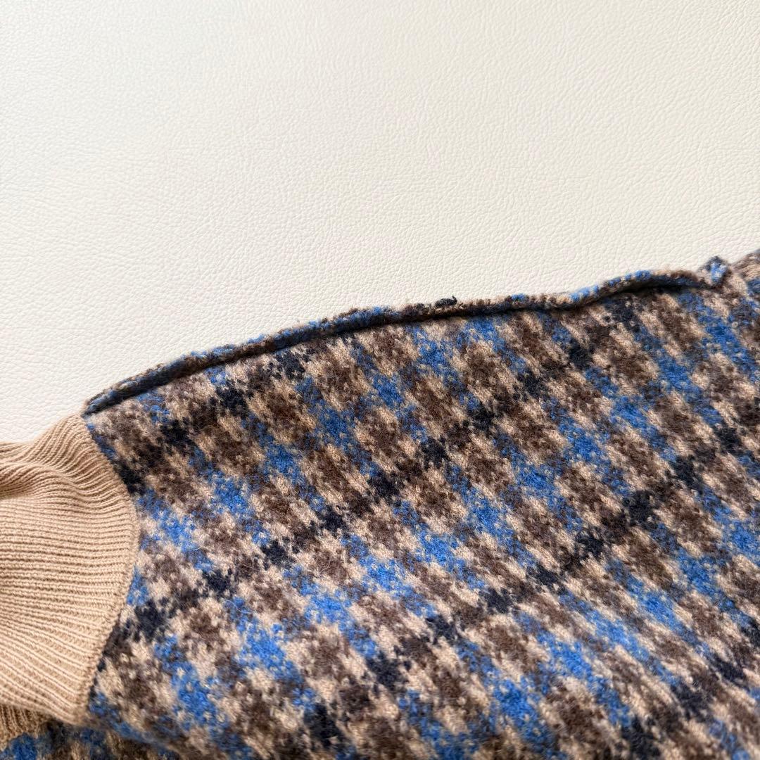 ステラマッカートニー　チェック柄 タートル ニットチュニックワンピース ゆったり