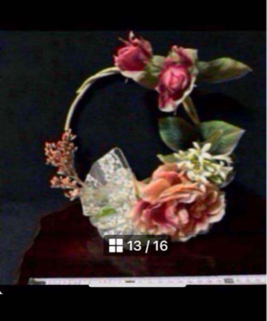 花　アートフラワーブーケ　リース　薔薇　バラ　蕾　プレゼント　パーティ　6