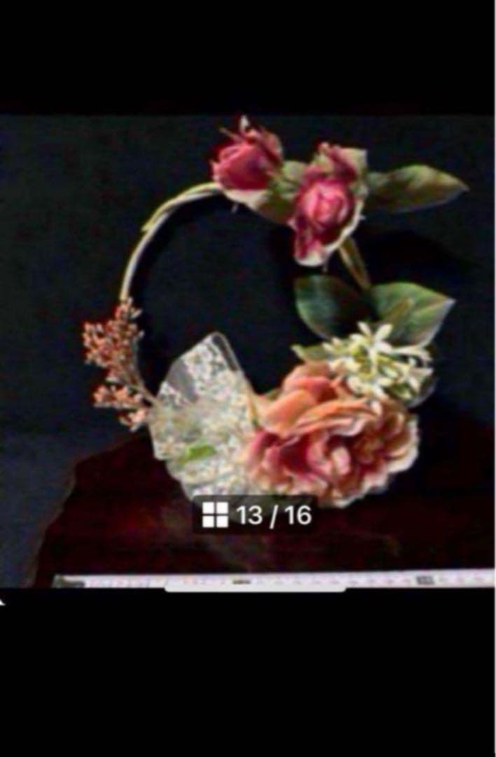 花　アートフラワーブーケ　リース　薔薇　バラ　蕾　プレゼント　パーティ　6