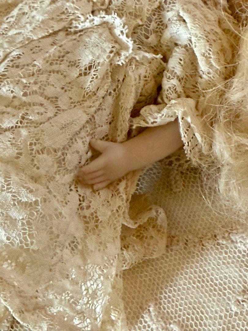 アンティーク ミニョネット ドール リボン刺繍カルトナージュセット