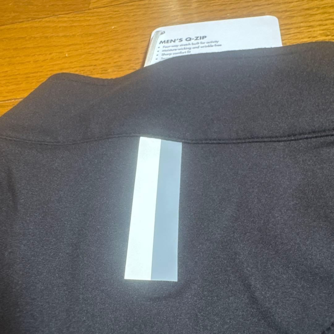 RHOBACK 黒　ハーフジップ長袖シャツ