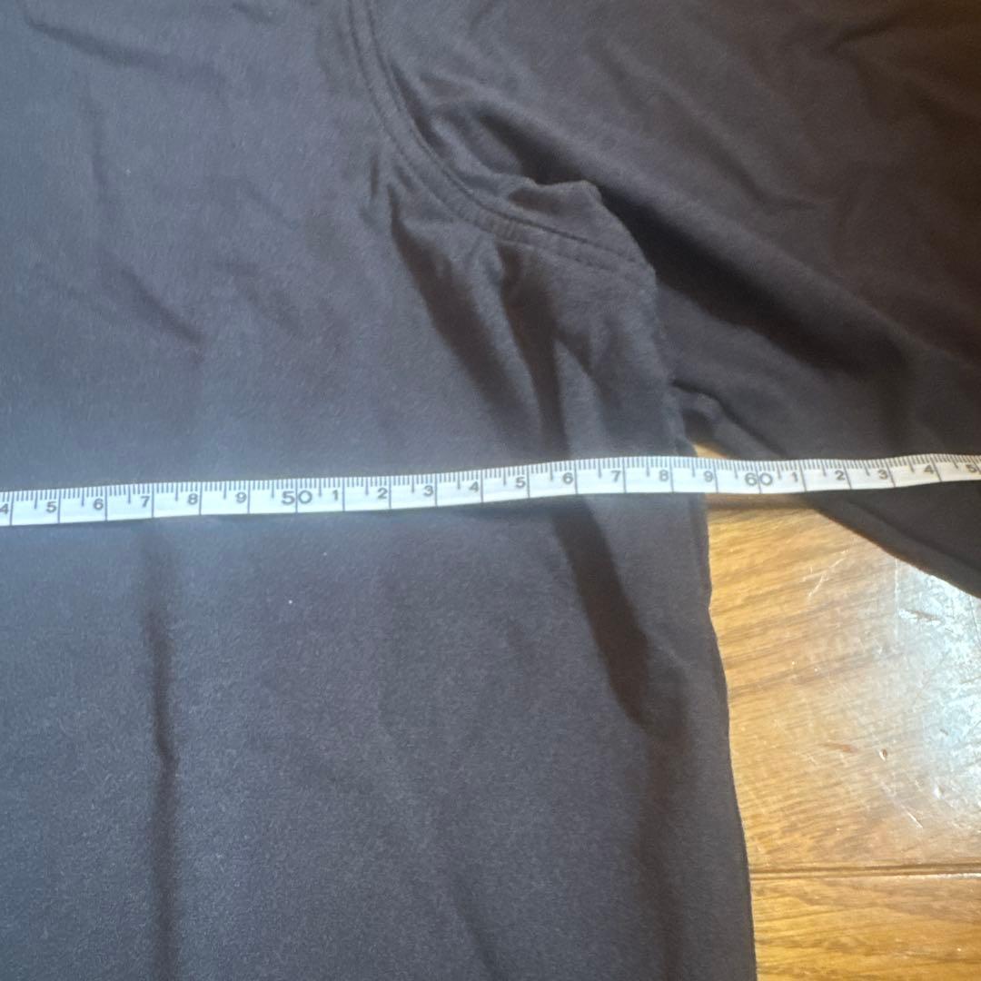 RHOBACK 黒　ハーフジップ長袖シャツ