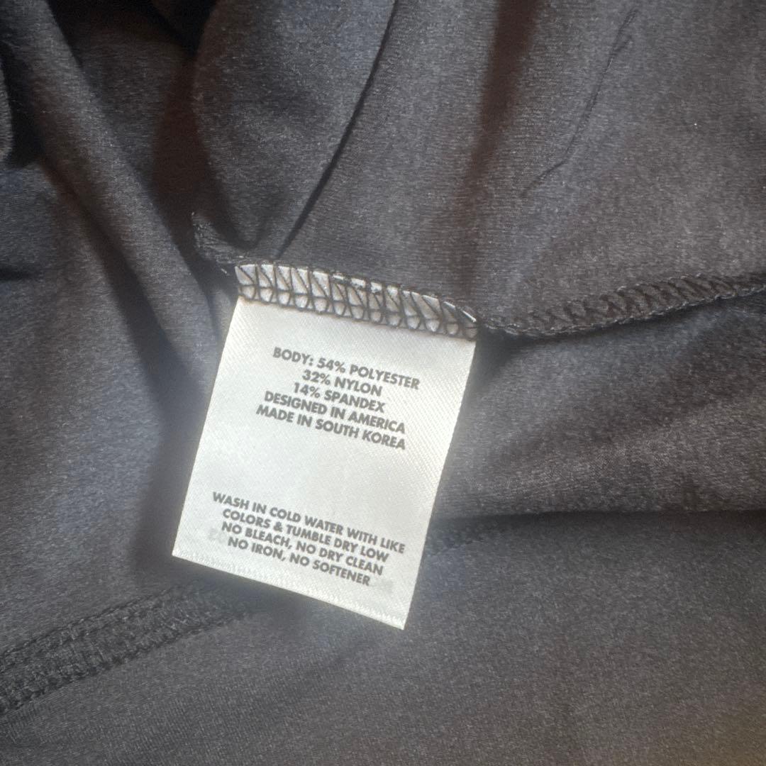 RHOBACK 黒　ハーフジップ長袖シャツ