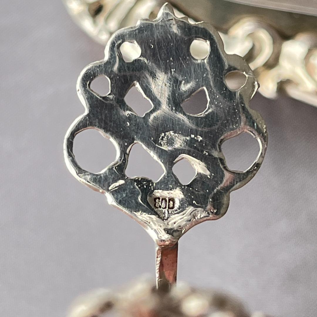 【ドイツ】薔薇のシュガートング 10.5cm【純銀】 ヒルデスハイムローズ