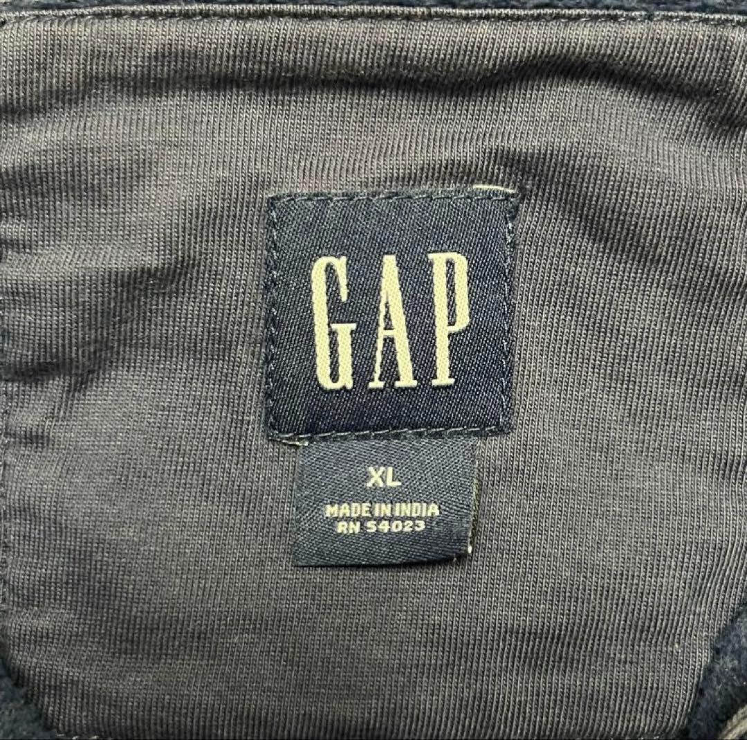 00's old gap full zip parker ネイビー - メルカリ