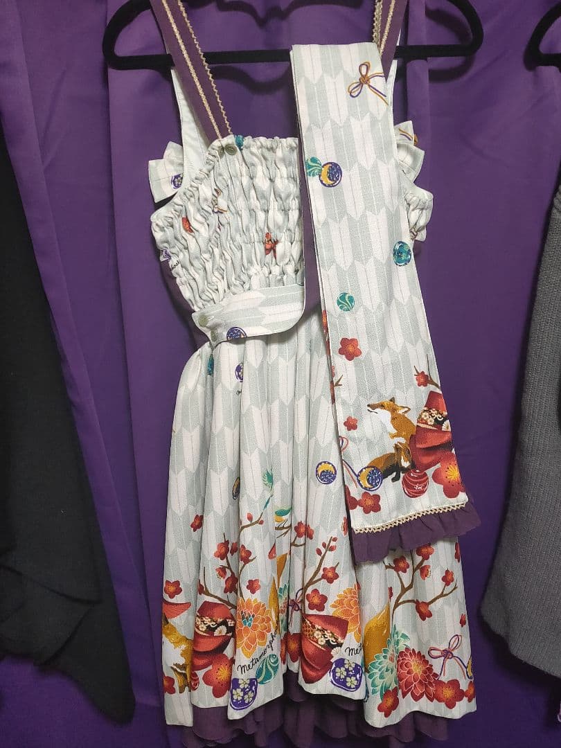 メタモルフォーゼ morphose 春告げ鳥の恋うらら プリーツ JSK