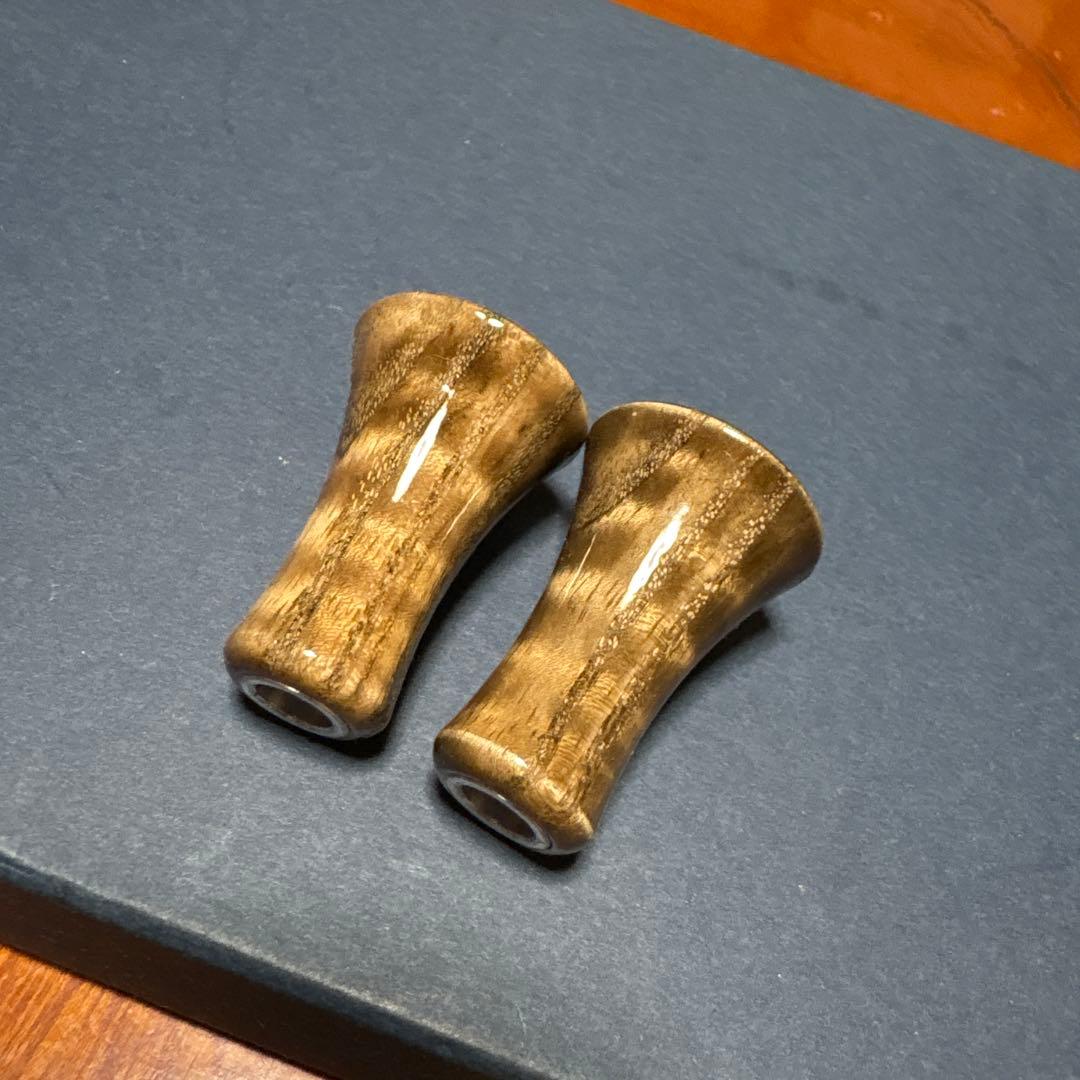 ★新発売★ スプリームスタイル　ラウンドノブ　神代タモ　激杢