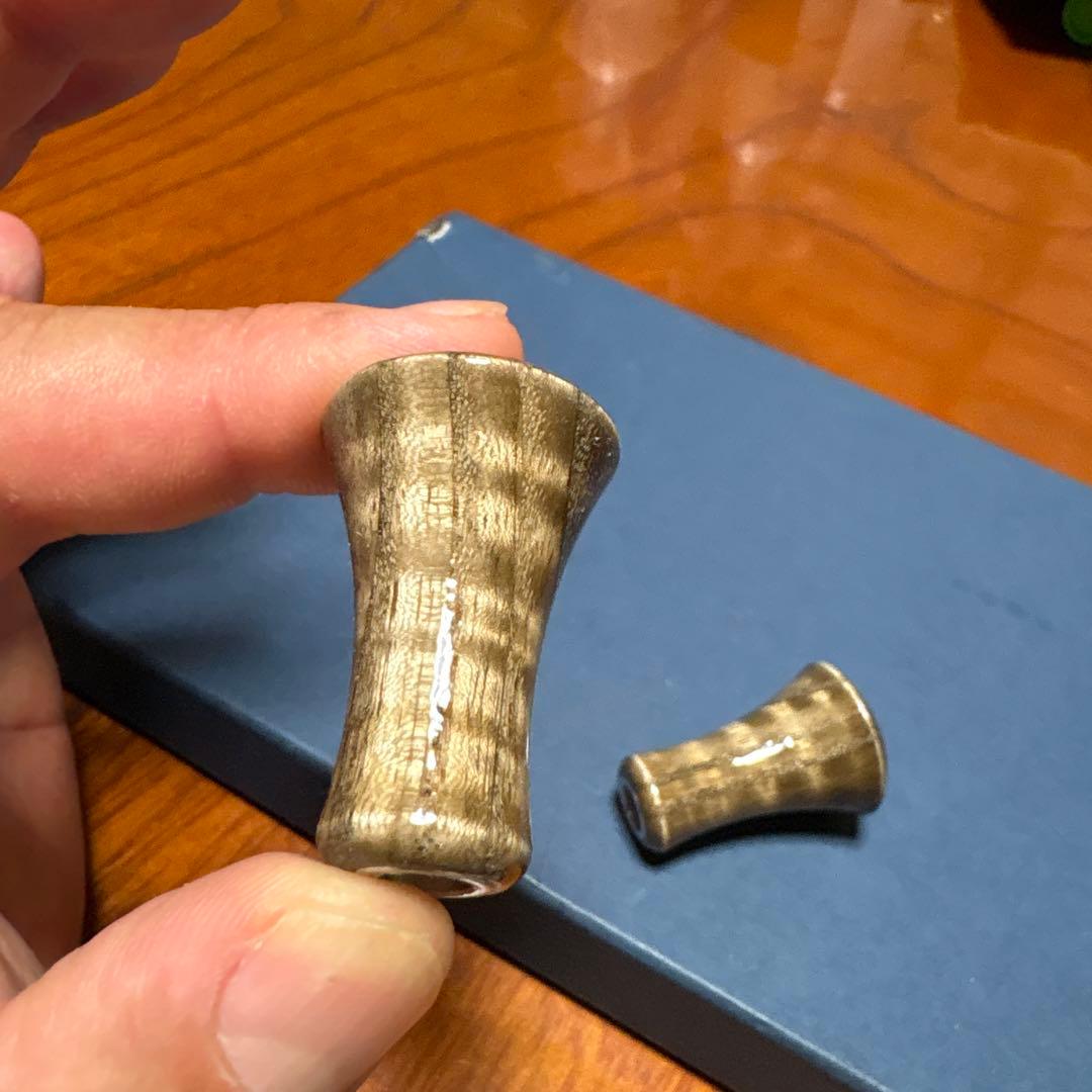 ★新発売★ スプリームスタイル　ラウンドノブ　神代タモ　激杢