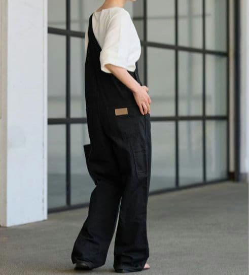 FRAMeWORK Wrangler別注ワンショルダーオーバーオール ブラックS