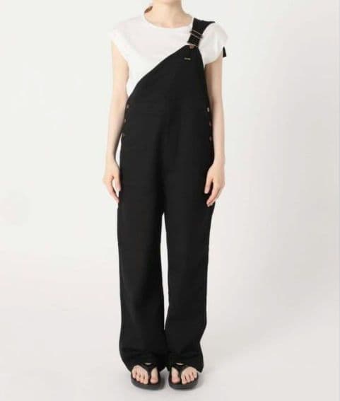 FRAMeWORK Wrangler別注ワンショルダーオーバーオール ブラックS