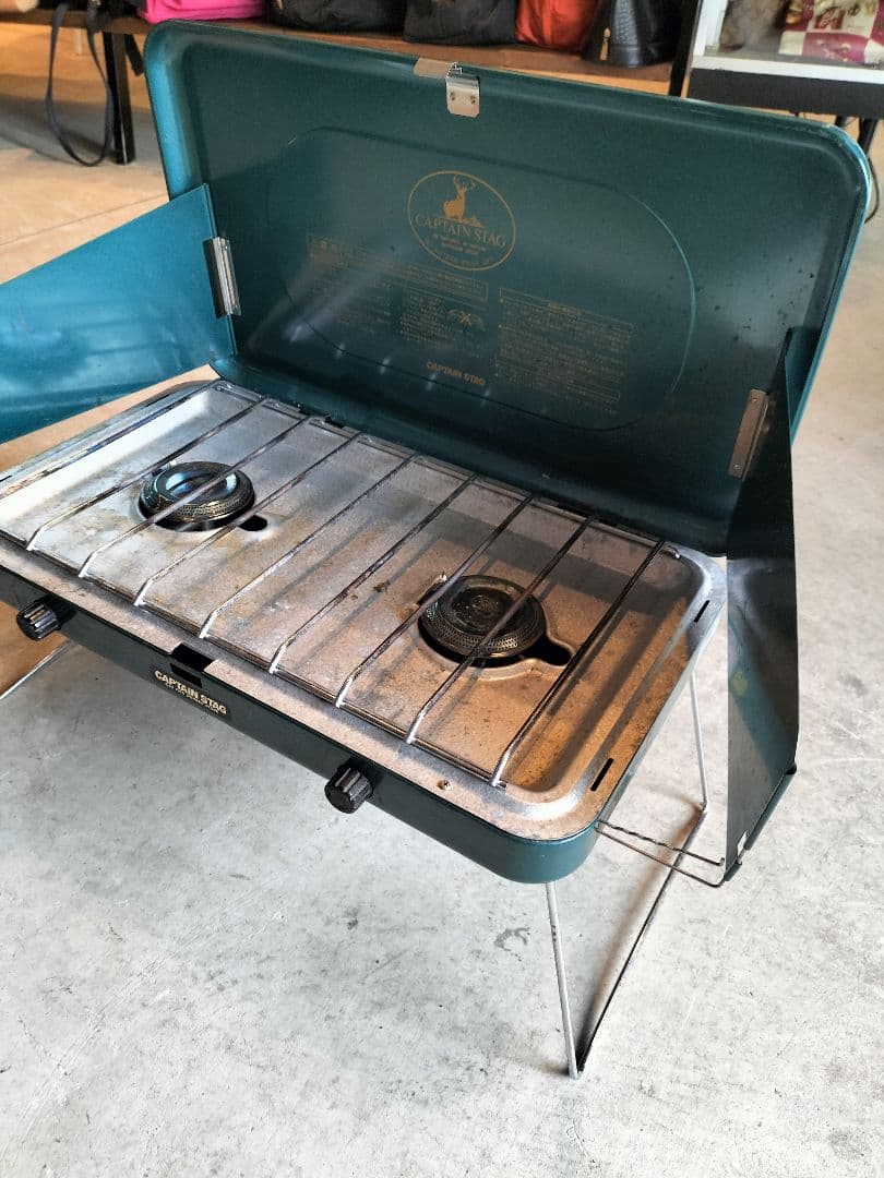キャプテンスタッグ ジーニアス ガス ツーバーナーコンロ M-8812