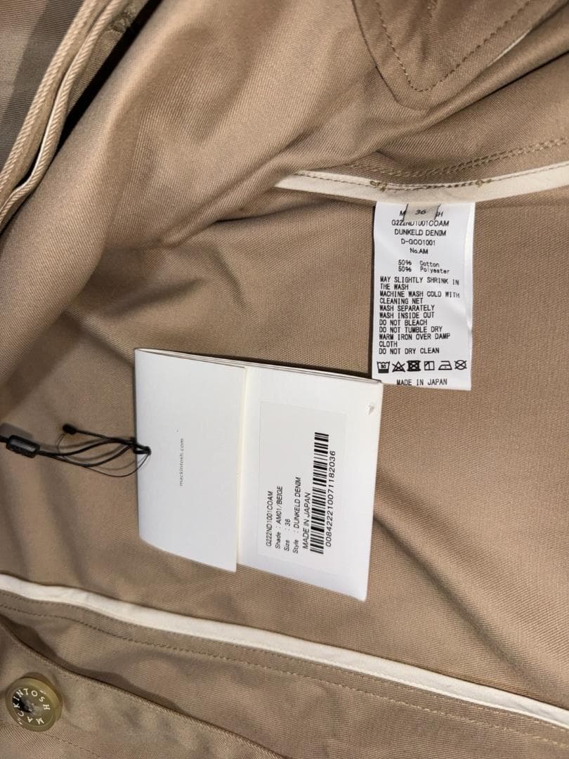 新品 MACKINTOSH マッキントッシュ DUNKELD DENIM 36