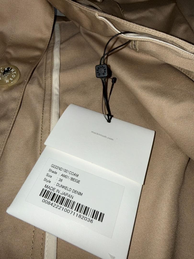 新品 MACKINTOSH マッキントッシュ DUNKELD DENIM 36