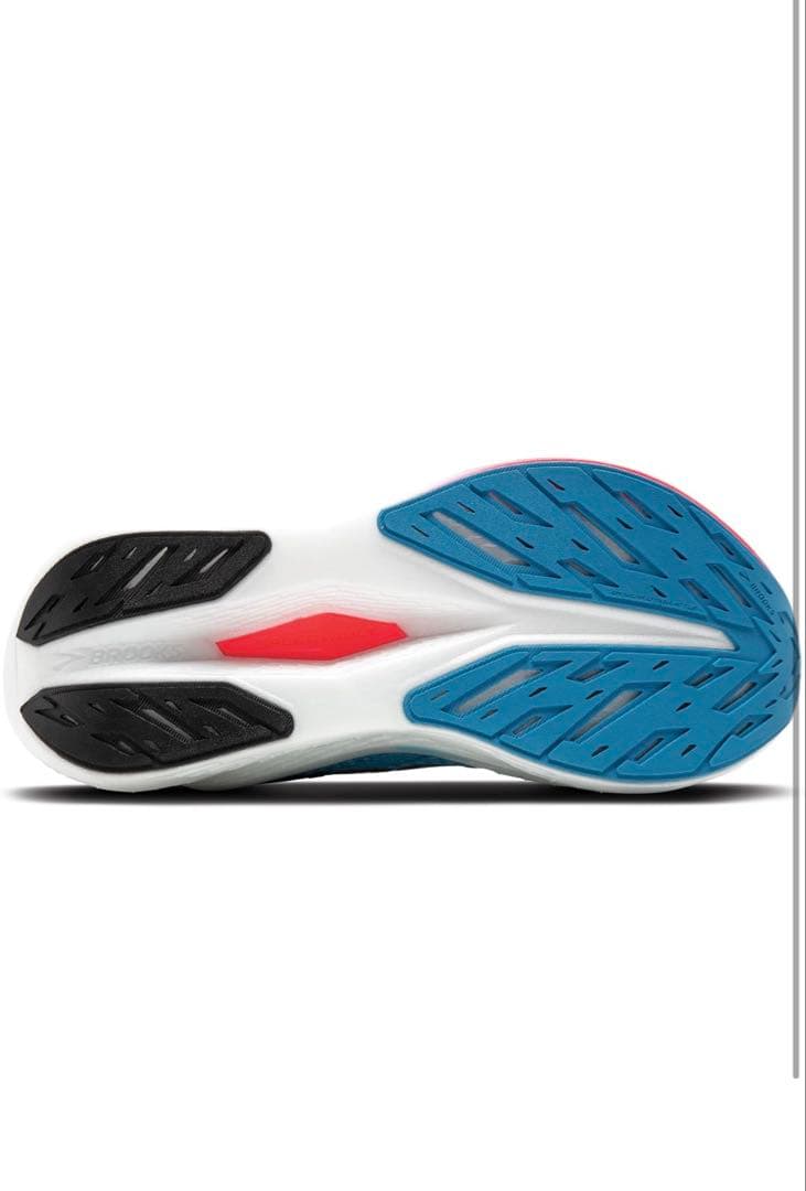 BROOKS スポーツシューズ 青/赤