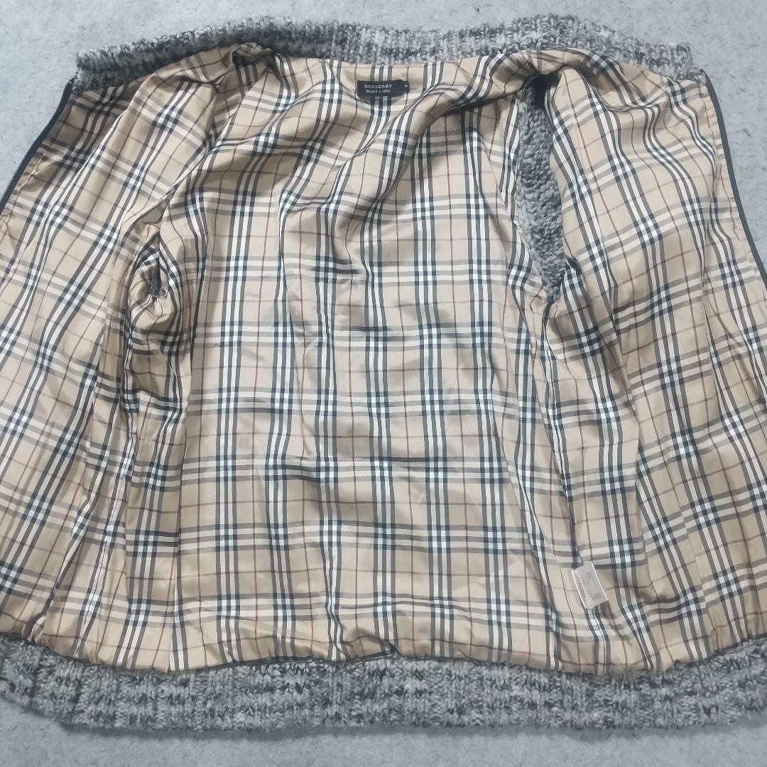 バーバリーブラックレーベル ニットジャケット L ドライバーズニット アウター