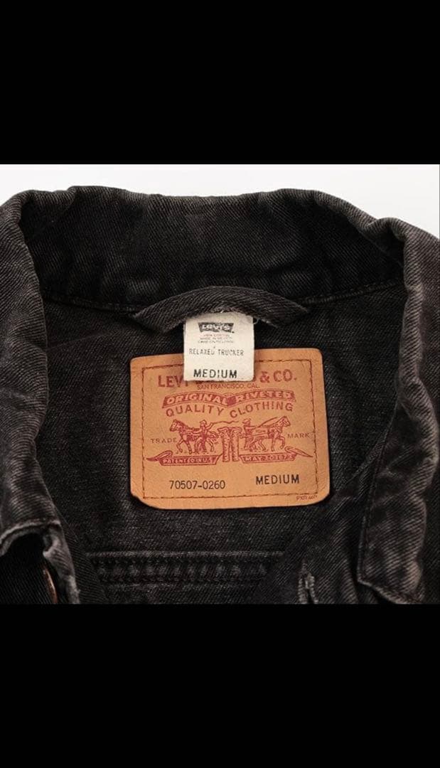 リーバイス　 70507-0260 デニムジャケット　Gジャン　 M 黒