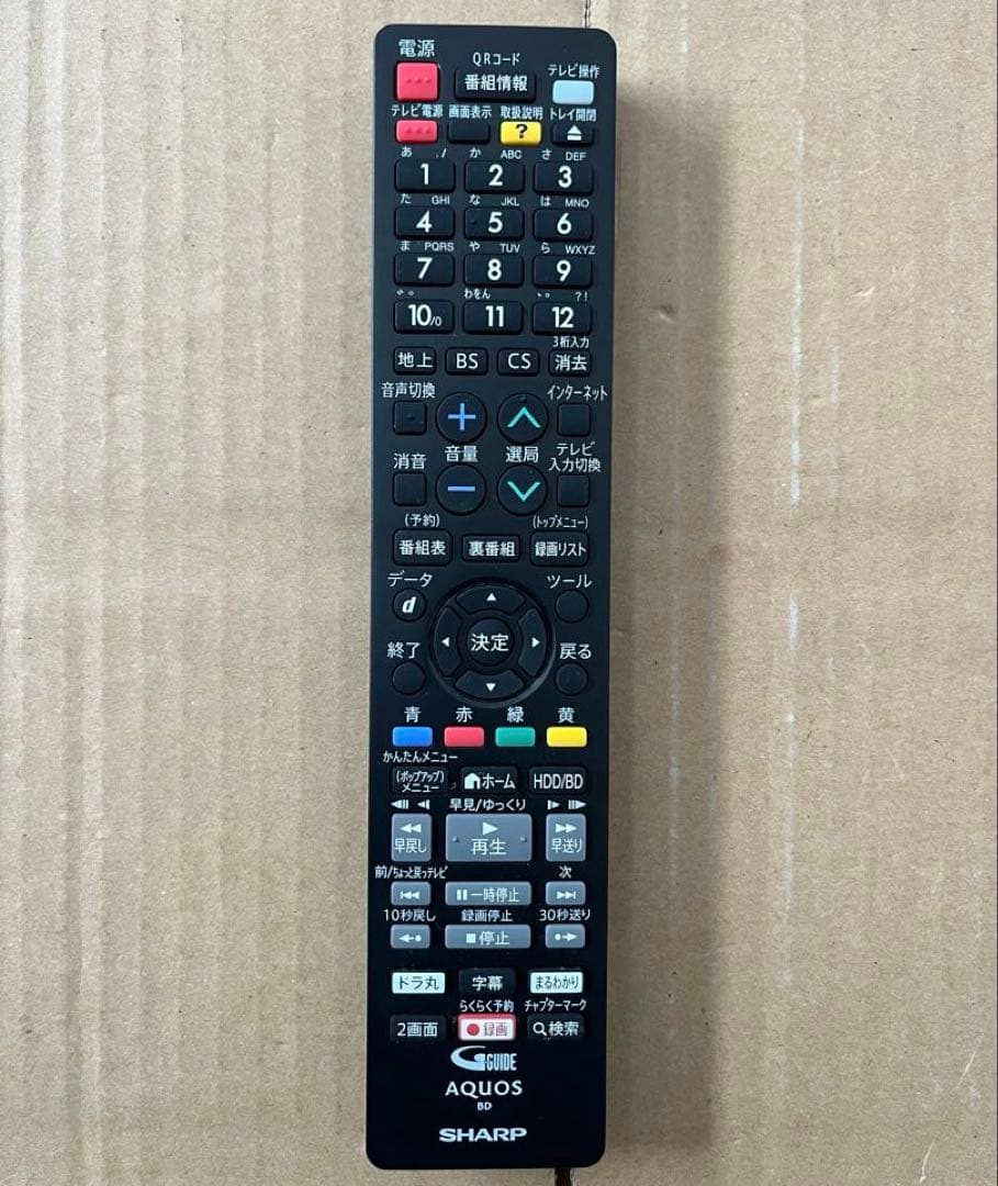 SHARP AQUOS 2B-C10BW1 HDD＆ブルーレイレコーダー
