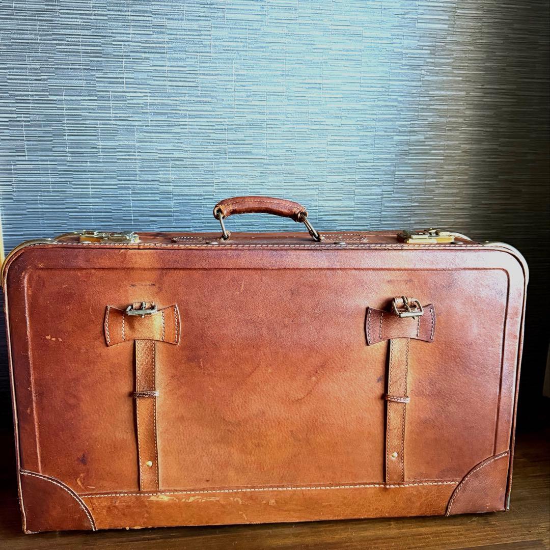 JUNK★アンティーク★トランク 本革 レザー ヴィンテージ アタッシュケース