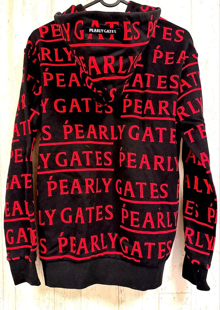 PEARLY GATES コットン裏毛 フルジップフーディパーカー
