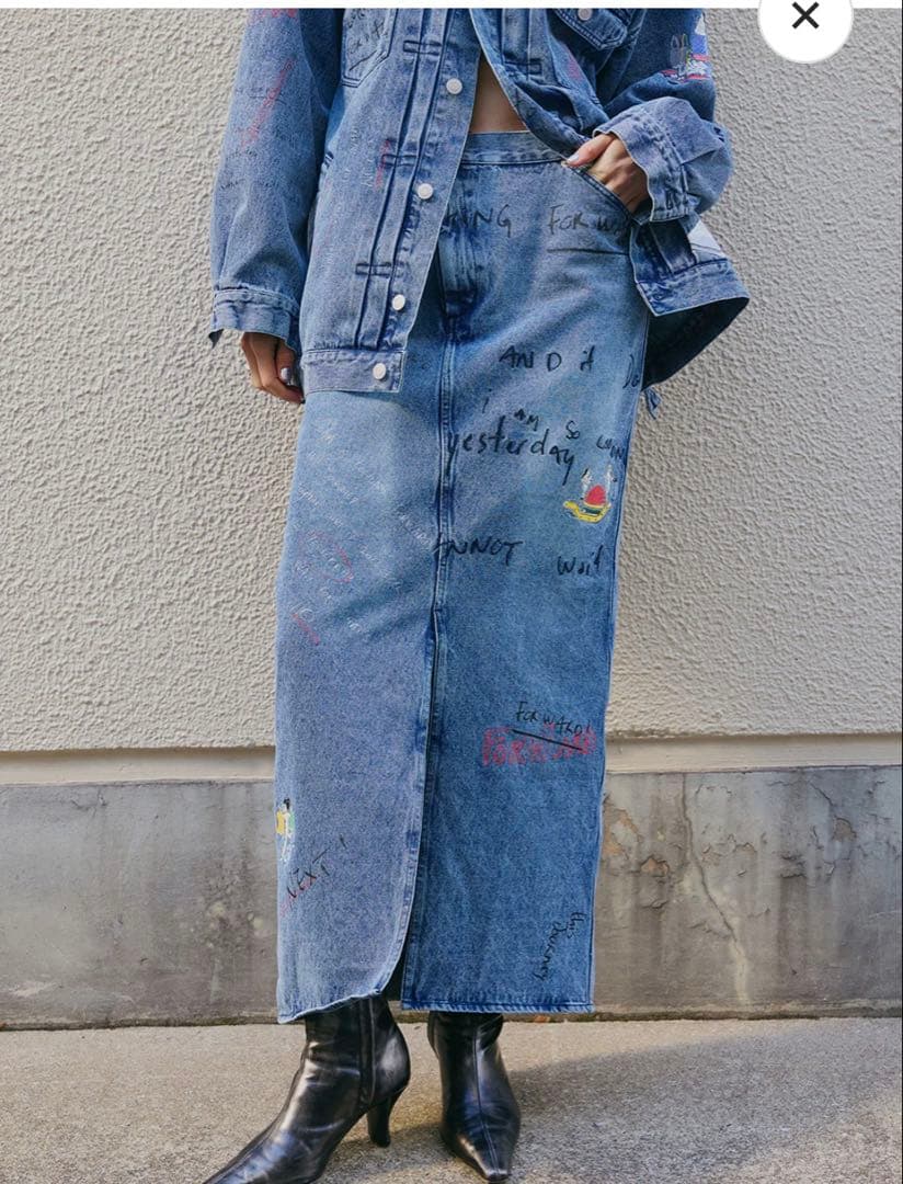 Gabrielle×Ameri 10THHISTORY I LINE SKIRT