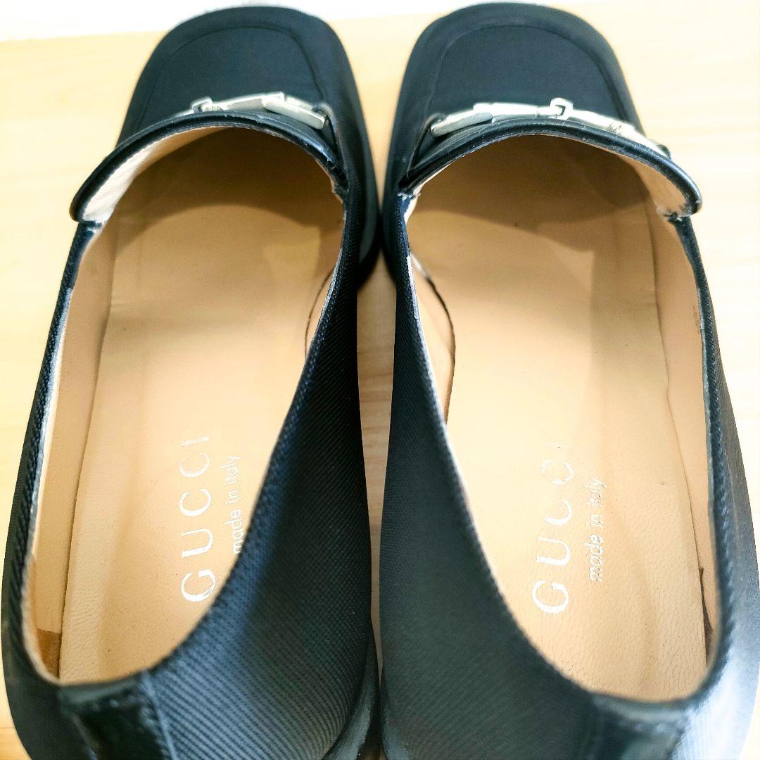極美品 GUCCI グッチ ホースビット ローファー サイズ37 C ブラック