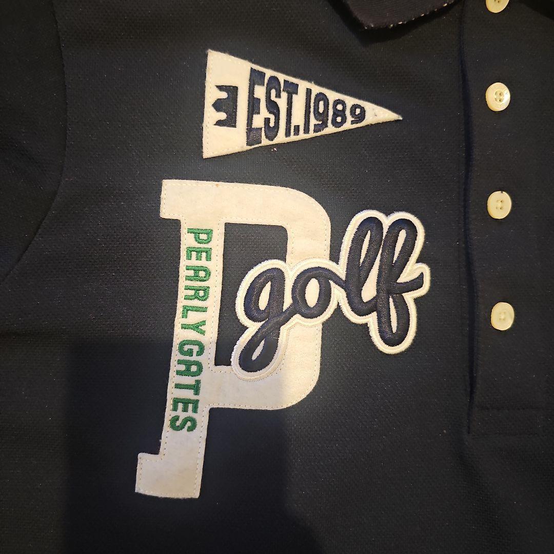 PEARLY GATES ネイビーポロシャツ パーリーゲイツ 4 ゴルフウェア