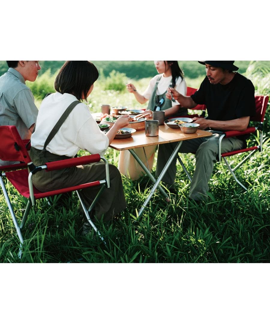 (新品）FDチェアワイド RD LV-077RD 折りたたみチェア レッド