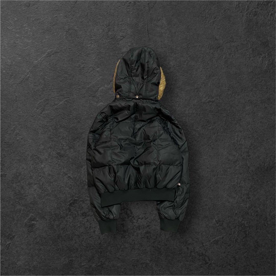 00s archive 短丈 ファー ダウンジャケット N-2B y2k 平成