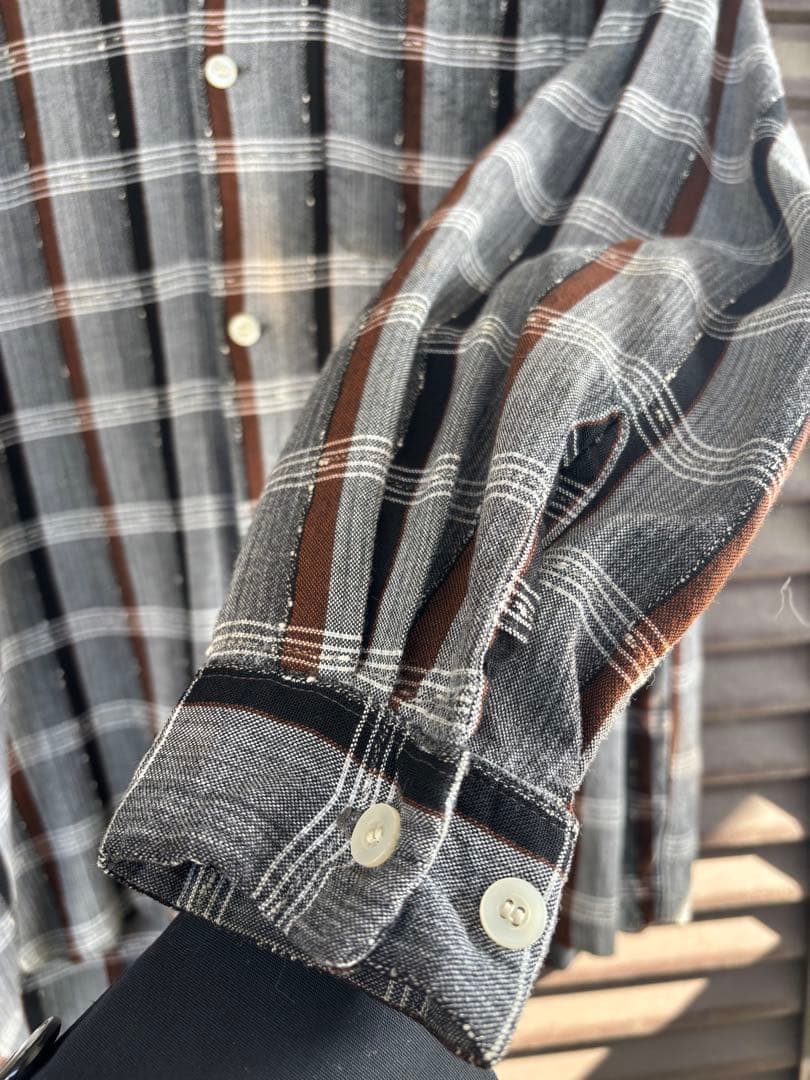 60s \"Granella\" rayon ombré o/c shirt